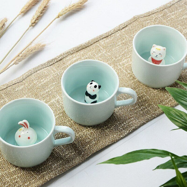 Mugs Cute Animal Coffee Milk Tea Cup New Arrive Creative Cartoon Ceramic Mugs