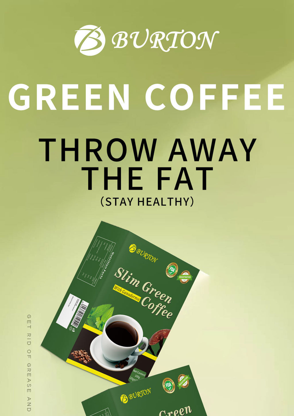 Slimming Green Coffee Fat Burn Instant Weight Loss Coffee 10g*20bags