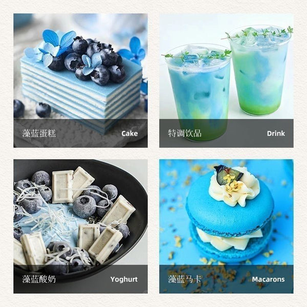 Spirulina Blue Powder Natural Algae Protein Extract Water Soluble Food Coloring