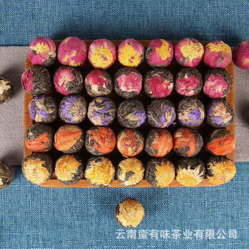 500gYunnan Puerh Tea,Handmade Raw Tea Dragon Balls Flower Tea Balls Dragon Balls Main image