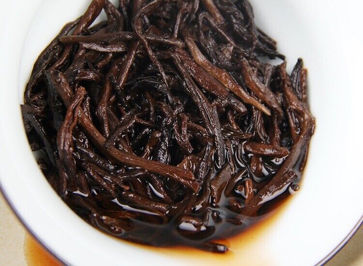 Healthy Qizi Ripe Puerh Tea Cake Golden Single Buds Fermented Tea 357g/12.59oz