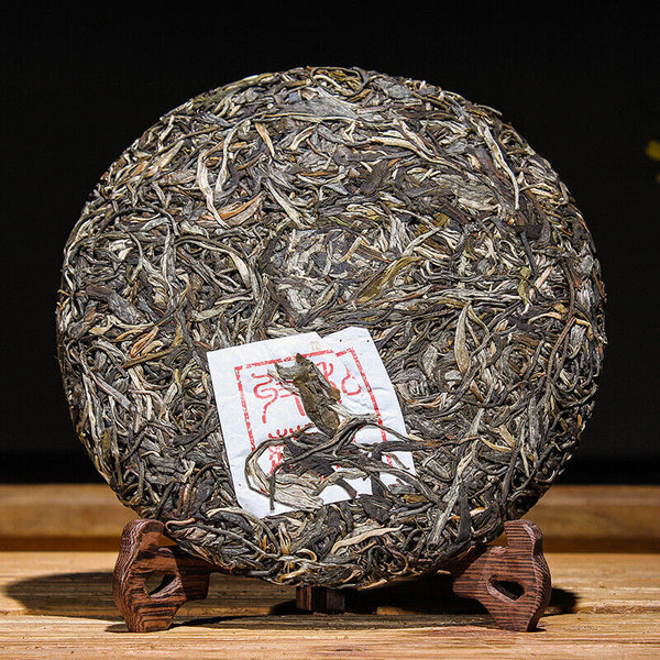 HelloYoung 357g Puerh Raw Tea Cake Pu-erh Raw Tea Cake Yunnan Pu-erh Tea Cake 布朗山老曼峨古树茶