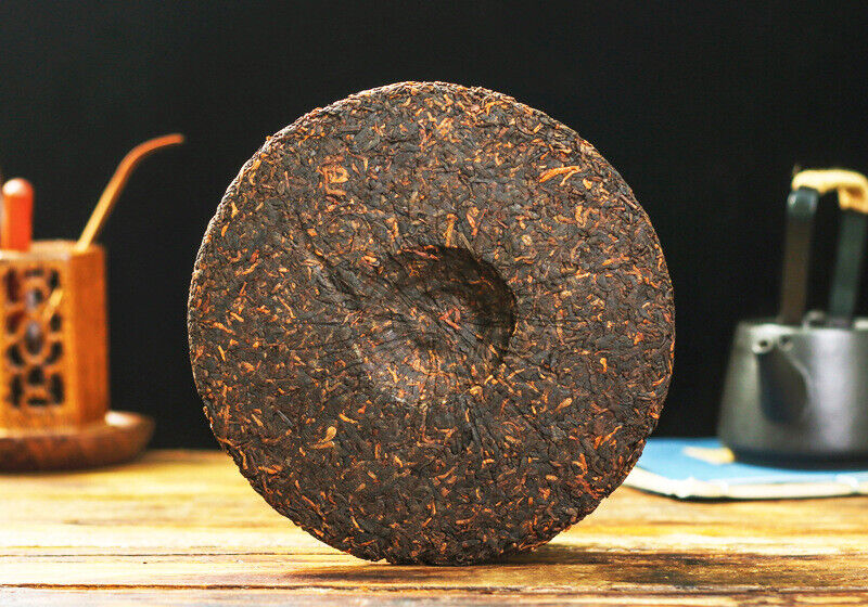 357g Yunnan Pu'er Tea Palace Tea Cake Menghai Mature Cake Old Tea Qizi Cake