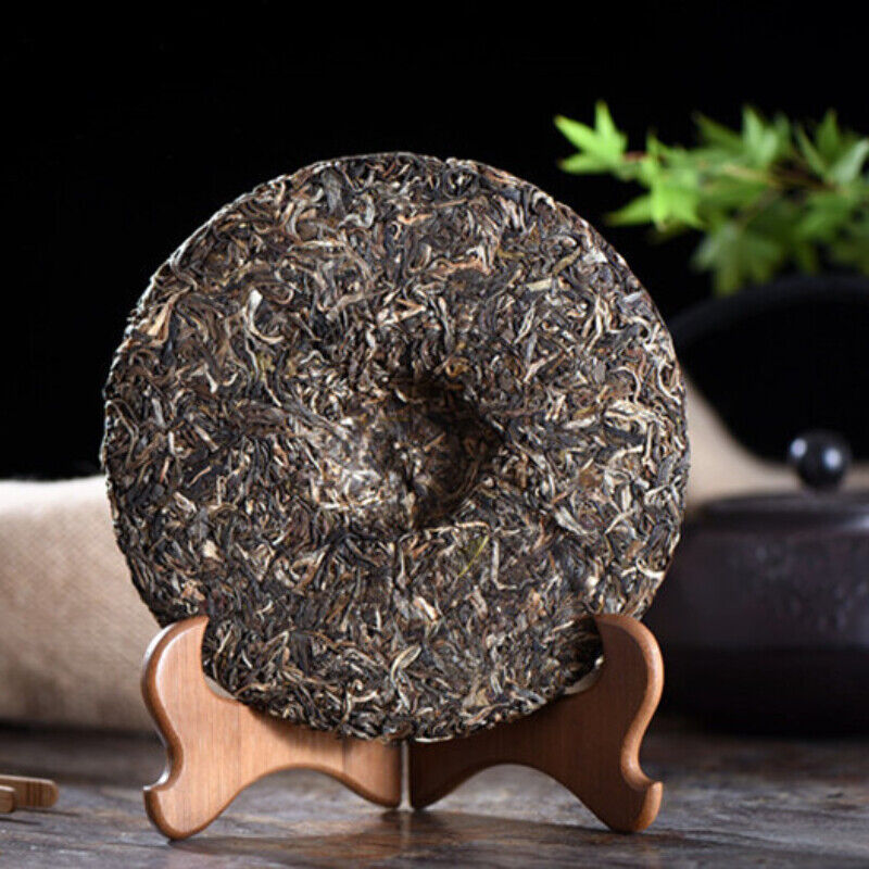 HelloYoung Old Banzhang Pu'er Green Tea Top-Grade Old Tree Tea 2015 Puerh Cha Tea Cake 357g