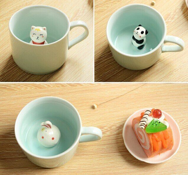 Mugs Cute Animal Coffee Milk Tea Cup New Arrive Creative Cartoon Ceramic Mugs