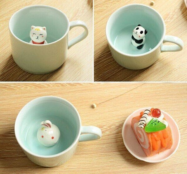 Mugs Cute Animal Coffee Milk Tea Cup New Arrive Creative Cartoon Ceramic Mugs