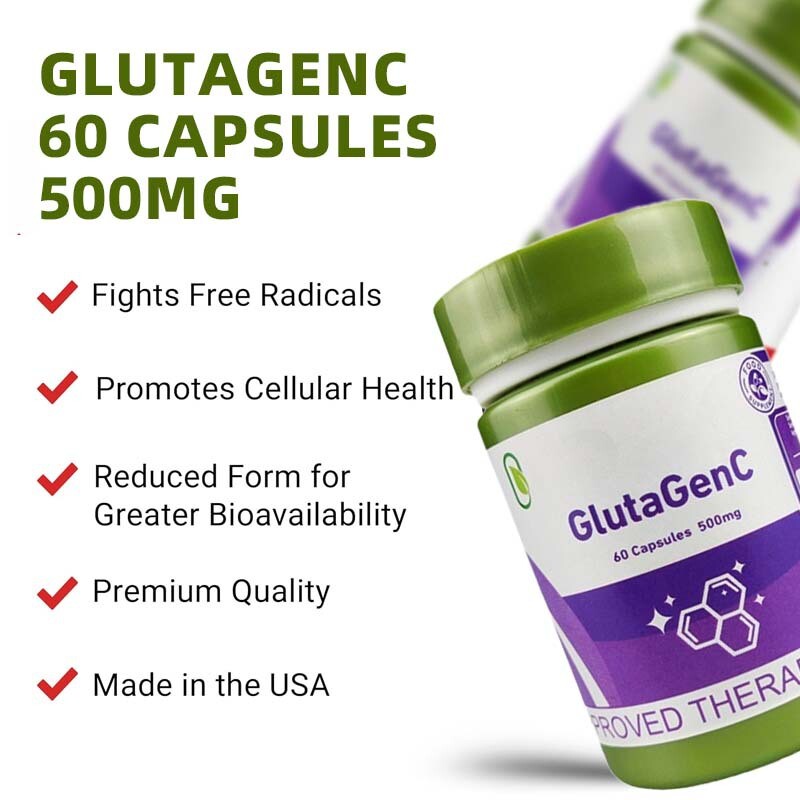 Glutagen C Whitening Capsules for Skin Brightening and Anti-Aging Support 60ct
