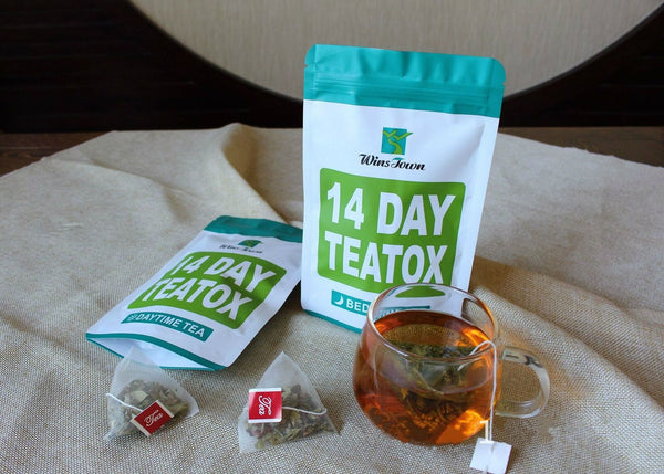 14 天天然排毒茶清肠减肥茶燃脂平肚子茶袋装14 DAY TEATOX Tian Ran Pai Du Cha Qing Chang Jian Fei Cha