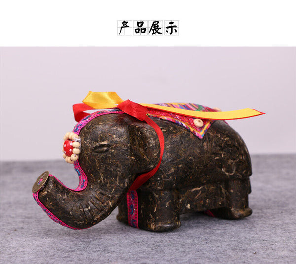 HelloYoung Ruyi auspicious craft tea three-dimensional tea carving small elephant ornaments
