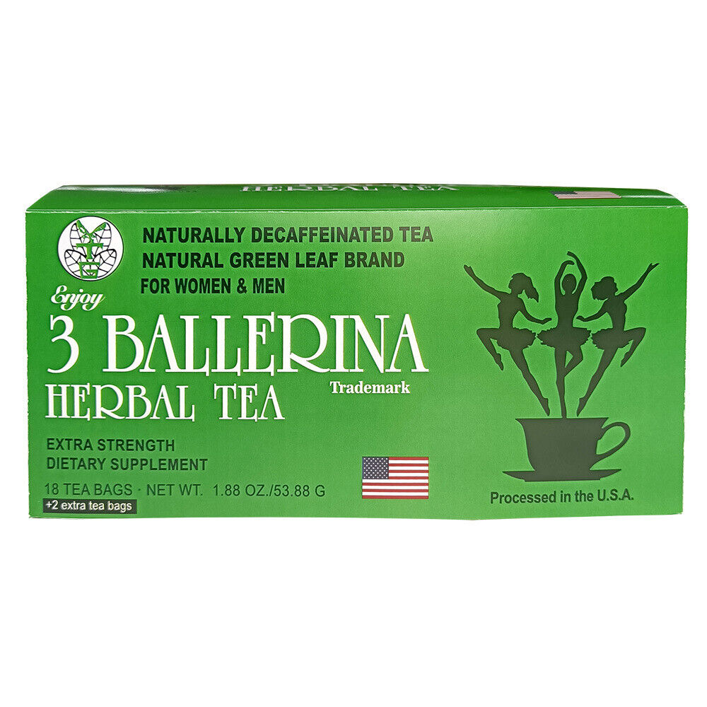 3 BALLERINA TEA Extra Strenght Dietary Supplyment Herb Tea Slimming 18 Bags Main image