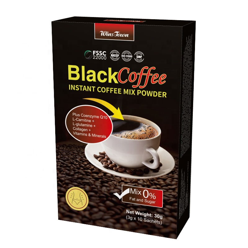 Black Instant Coffee Fat Burning Weight Loss Slim Instant Energy Coffee 30g Secondary image