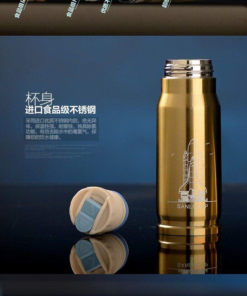 Rocket Bullet Vacuum Insulation Sports Portable Drinkware Stainless Steel Bottle