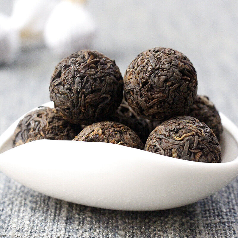 HelloYoung 500g Yunnan Lincang Daxueshan Pu'er tea ripe tea ancient dragon pearl tea ripe Secondary image