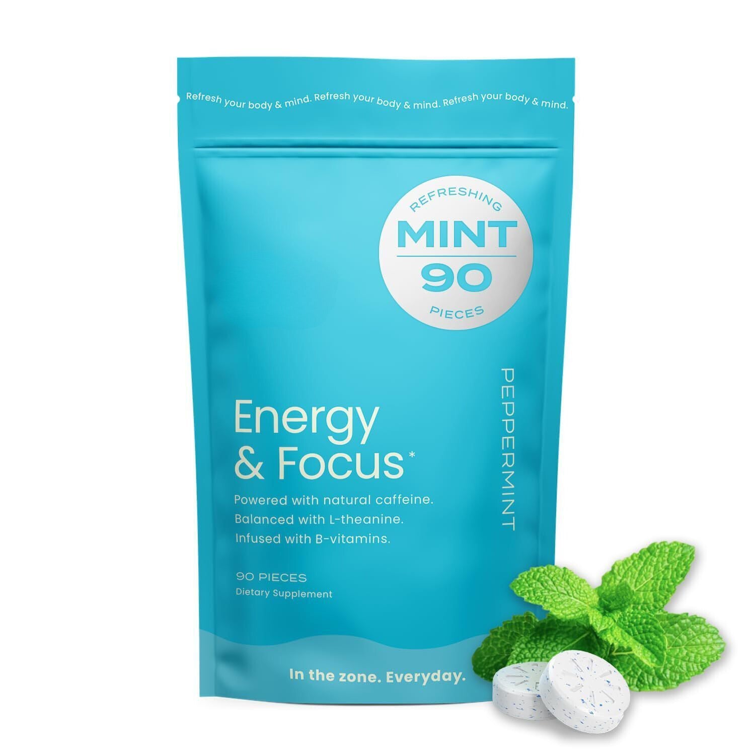 Energy Caffeine Mints by NeuroGum - 90 Mint Pack Main image
