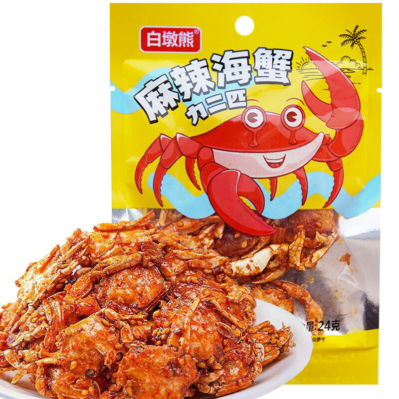 Spicy Sea Crab Ready-to-eat Seafood Spicy Small Crab Snacks 24g/bag
