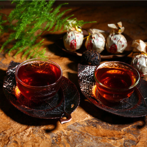 HelloYoung TeaPu-Erh Tuocha Big Leaf Species Pu'er Ripe Tea 500g Fermented Pressed Black Tea