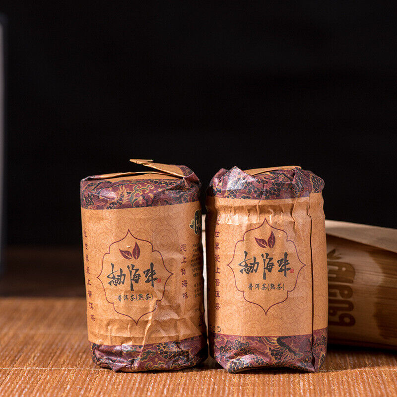 HelloYoung 24 pieces Yunnan Menghai Flavor Ripe Pu'er Tea Column Mini Linglong Small Cakes
