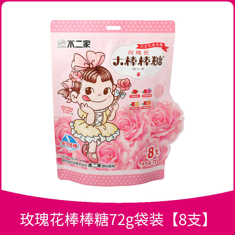 60 Pieces Lollipops Childhood Candy Gift Pack Snack 不二家棒棒糖60支童年糖果大礼包零食小吃小超市圣诞糖果