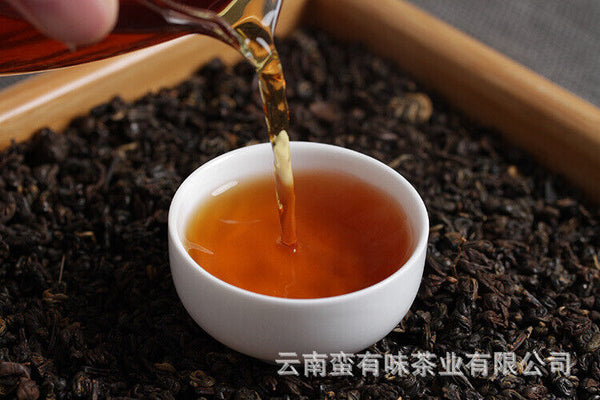 HelloYoung 500g Black Tea Yunnan Fengqing Dian Hong Kung Fu Black Tea Two Leaves Red Conch