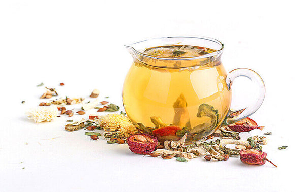 HelloYoung Eight Treasures Bitter Melon Fire Herbal Tea Flower Herb Health Care Bag Tea115g