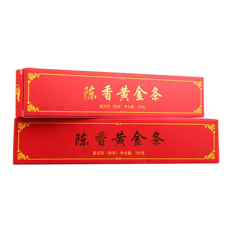 Ancient Tree Pu'er Tea Black Tea 300g Puerh Ripe Tea Aged Golden Bar Spring Tea Secondary image