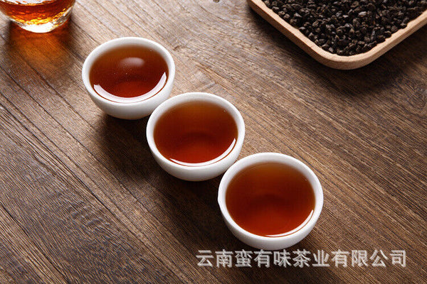 Yunnan Puerh Ripe Tea, Menghai Glutinous Fragrance Tea Fossilised Loose Tea 500g