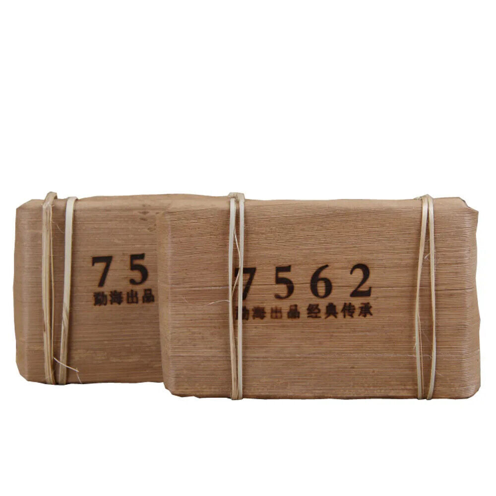 7562 Tea Brick Ripe Tea Yunnan Menghai Large Leaf Pu'er Tea Ripe Tea 250g/brick Secondary image
