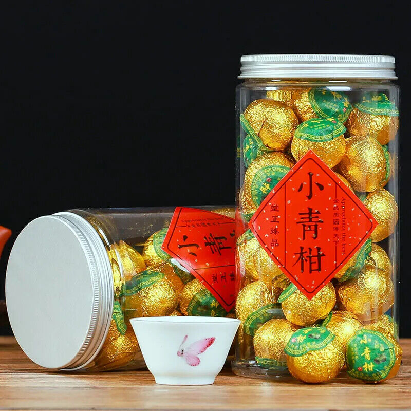 HelloYoung Natural Plant Tea Bag Tangerine Peel Pu'er Tea Bag Qinggan Pu'er Tea about 250g