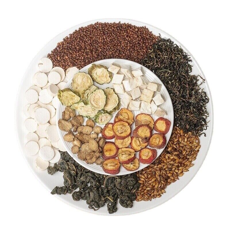 HelloYoung 150g 30 Sachets SanJiang Tea Chinese Herbal Tea Lower BP Cholesterol Blood Sugar