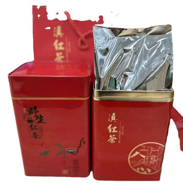 HelloYoung Yunnan Black Tea KungFu Black Tea Fengqing Lijie Gold Needle Honey Gold Bud8.8oz