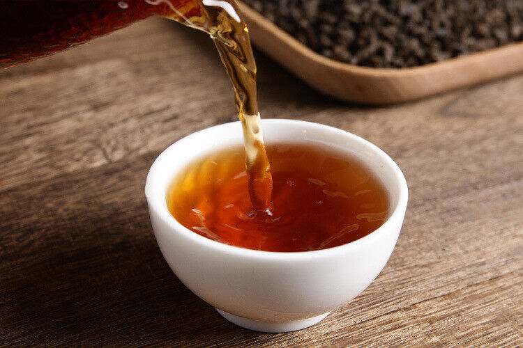 HelloYoung Yunnan Pu'er Tea Menghai Tea Fossil 500g Loose Tea Ripe Tea