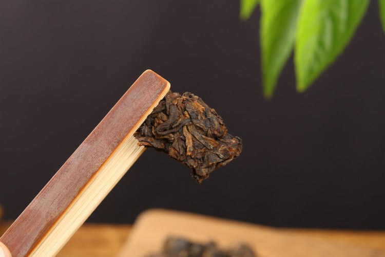 Black Tea Puerh Tea,Golden Bud Old Tea Head Menghai Ripe Tea 500g