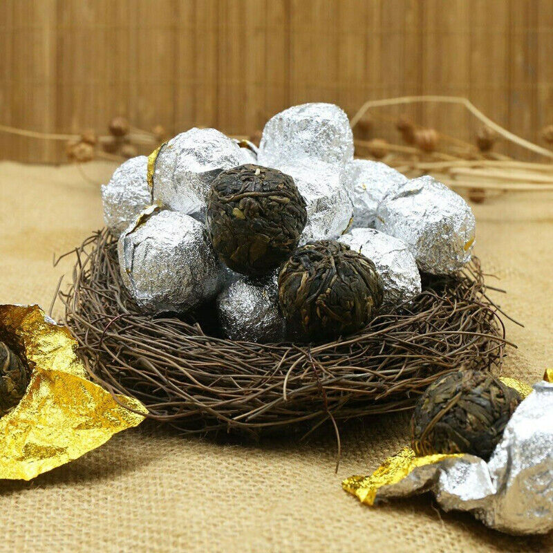 HelloYoung Dragon Pearl Yiwu Old Tree Materials Raw Puerh Tuocha Shen Puer Hand Made