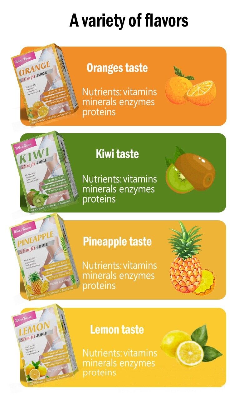 Flat Tummy Fit Lemon Juice Weight Loss Fat Blaster Instant Juice 5g*10 bags