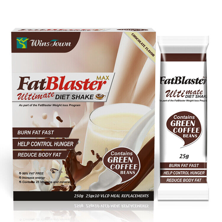 Fat Blaster Diet Replacement Weight Loss Chocolate Flavor Instant Coffee 25g*10