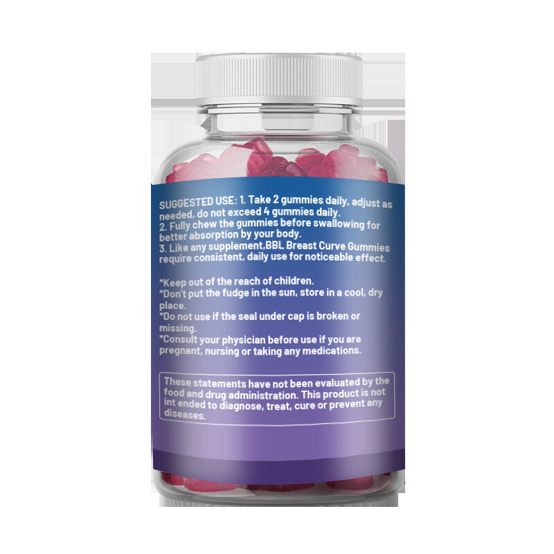 NATURAL BBL BREAST CURVE GUMMIES Breast Enhancement 60 capsules/bottle