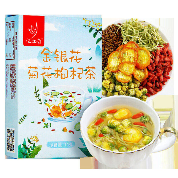 Goji Berry Tea Health Tea Flower and Fruit Tea 14G Honeysuckle Chrysanthemum
