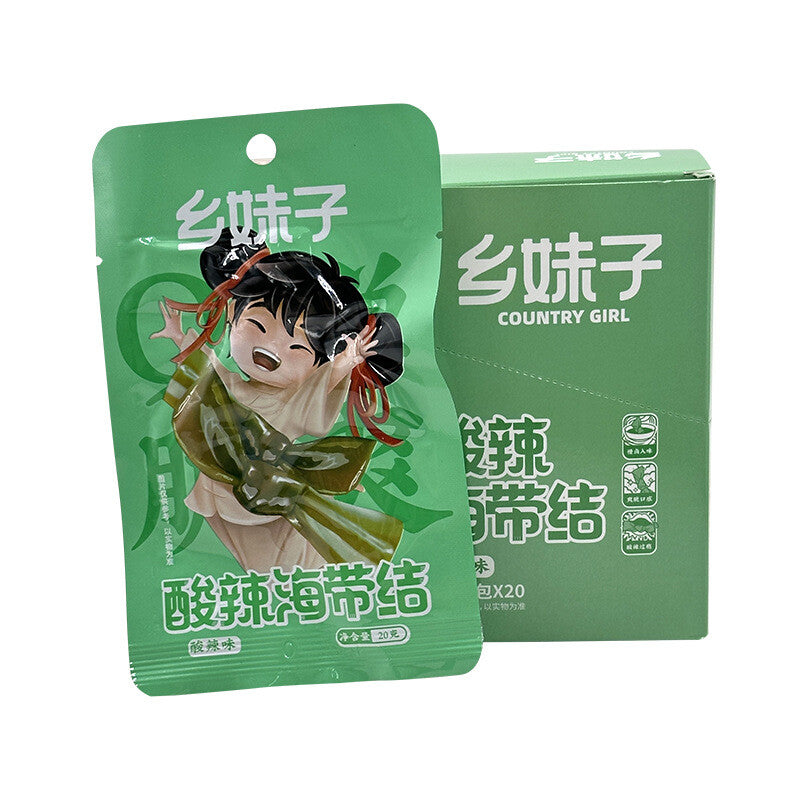 Snacks Ready-to-Eat Seafood Treats 20g*20 packs Spicy & Sour Seaweed