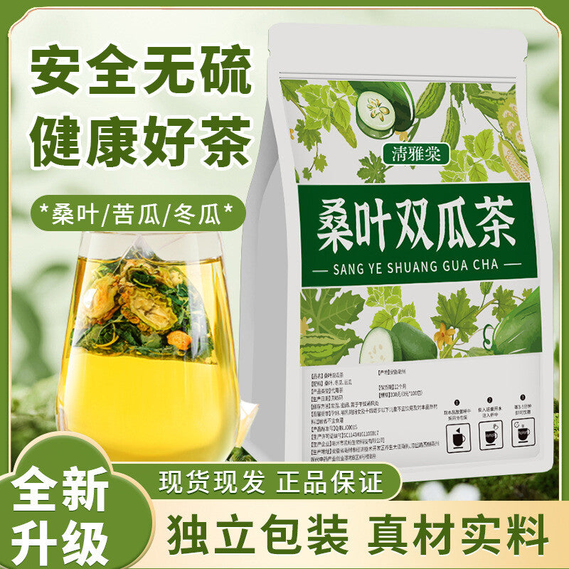 Wellness Tea Mulberry Leaf Bitter Melon Winter Melon Herbal Blend Natural Bags Secondary image