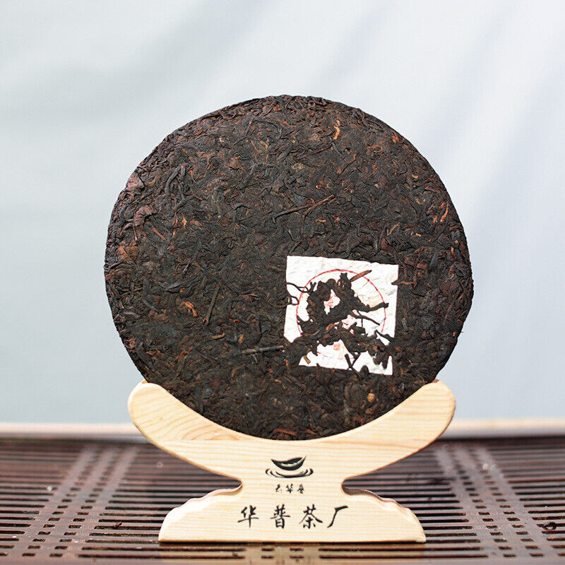 HelloYoung 357g Pu'er Ripe Tea Cake Yiwu Fermented Tightly Pressed Ripe Tea Cake