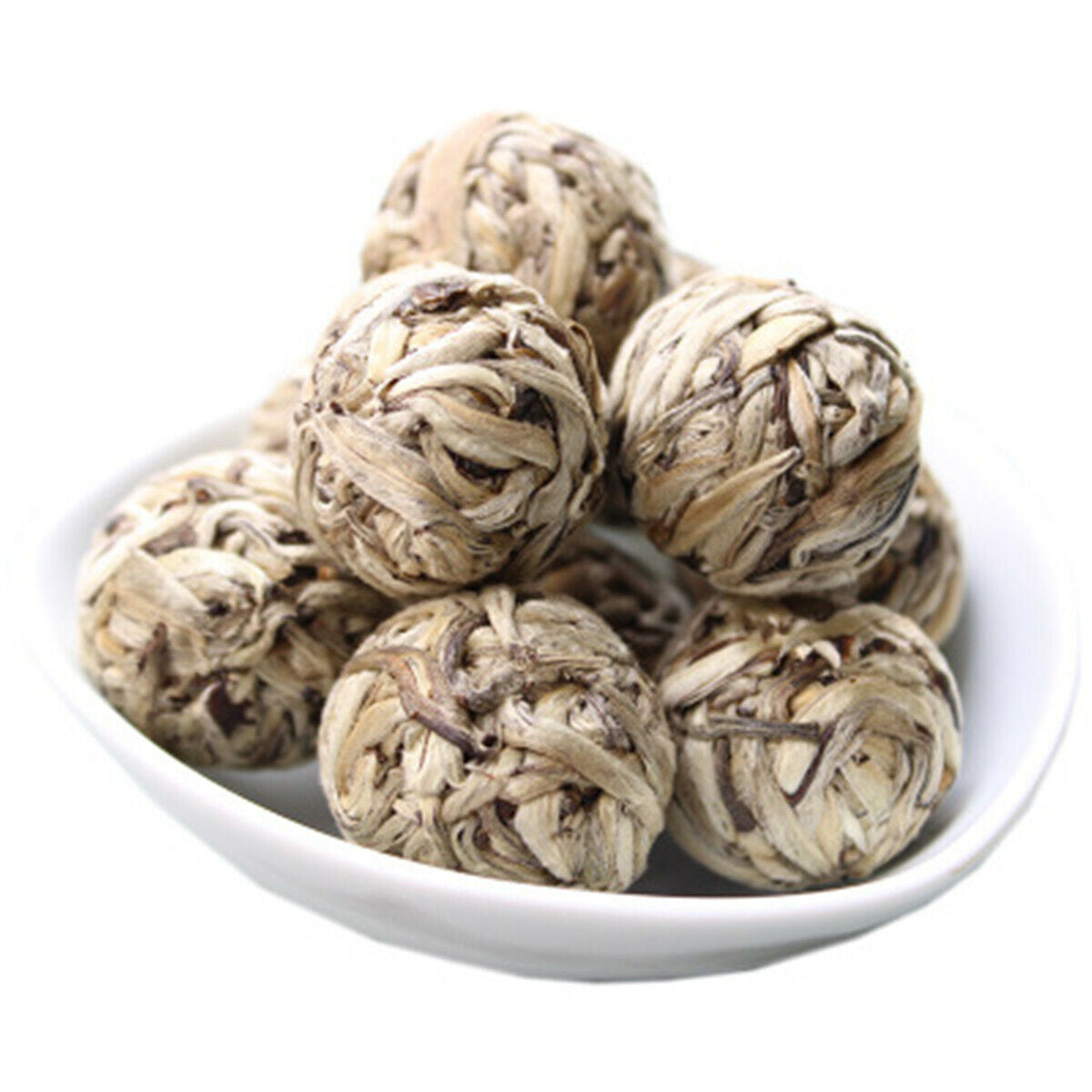 HelloYoung Shaped Handmade White Tea Bai Hao Yin Zhen Silver Needle Compressed Tea Ball Secondary image