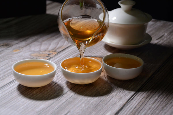 HelloYoung 357g Pu-erh Raw Tea Yunnan Seven Seeds Cake Puerh Qing Qiao Mu Old Tree Raw Cake