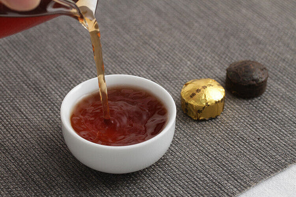 HelloYoung 500g Pu-erh Tea Aged Pu-erh Ripe Tea Glutinous Aroma Small Golden Tuo (RX)