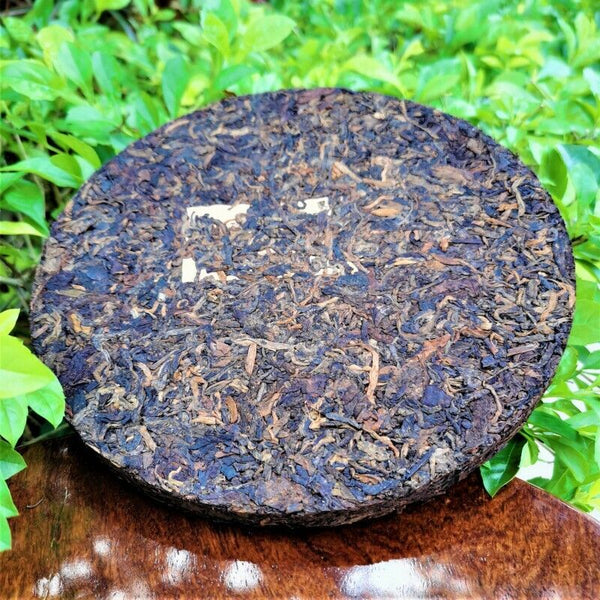 357g/12.59oz Yiwu Zhangxiang Pu'er Ripe Tea Yiwu Daye Pu'er Ripe Tea Cake