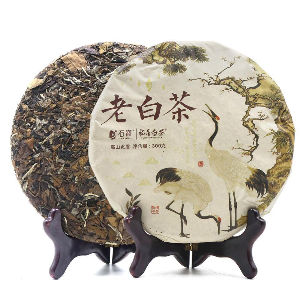 300g FuJian Chinese White Tea Cake ,2017 ShuangHe Old Bai Cha Main image