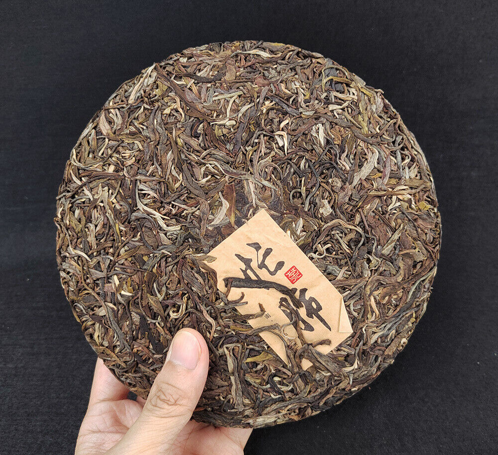 HelloYoung 357g Yunnan Pu-erh Raw Tea Lincang Pu-erh Raw Cake Busy Lung Ancient Tree Tea