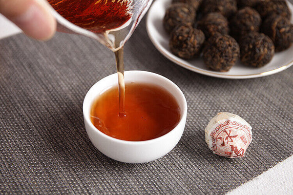HelloYoung 500g Yunnan Puer Tea Icelandic Ripe Tea Dragon Pearl Small Tuocha Large Tree Tea