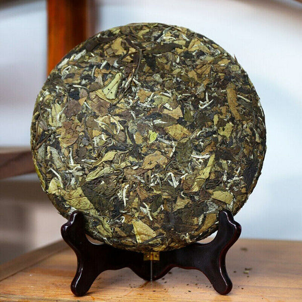 HelloYoung High Mountain Bai Cha Tea Fuding Shou Mei White Tea Organic White Tea Cake 350g