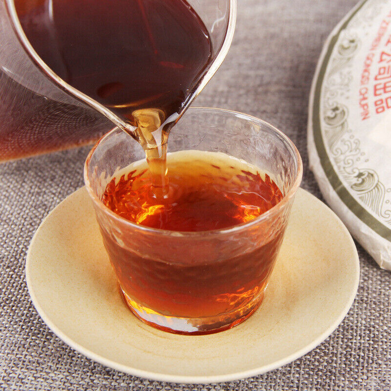 HelloYoung 357g Aged Pu'er Tea gongting Chen Yun cooked tea Premium Slimming Red Tea