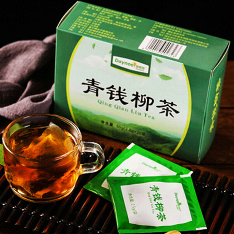 HelloYoung Herbal Tea Qing Qian Liu Cha Sachets Chinese Ecology Cyclocarya Paliurus 2.5g*20